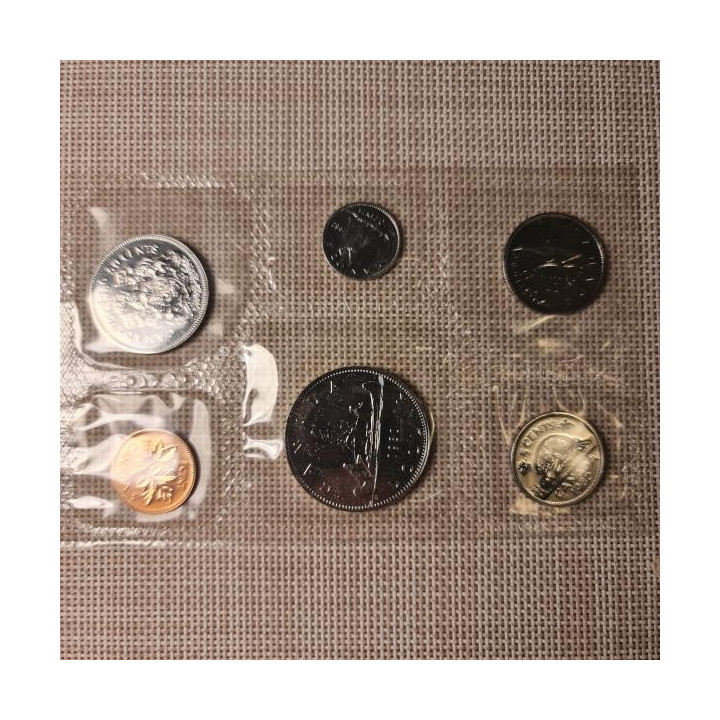 Canada 6 Coin Set (1 Cent - 1 Dollar) 1980 Proof-like