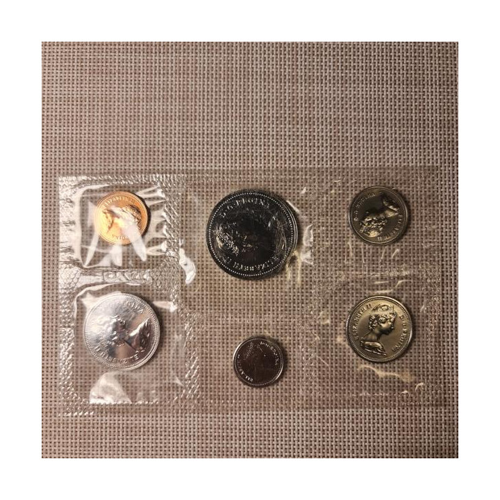 Canada 6 Coin Set (1 Cent - 1 Dollar) 1980 Proof-like