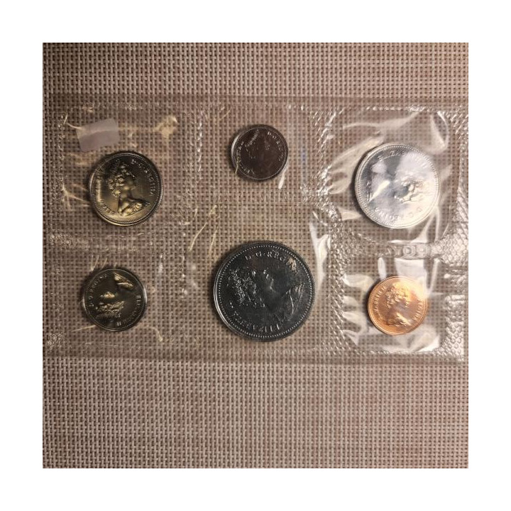 Canada 6 Coin Set (1 Cent - 1 Dollar) 1981 Proof-like