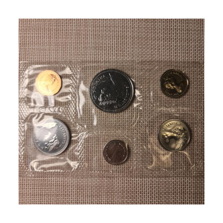Canada 6 Coin Set (1 Cent - 1 Dollar) 1982 Proof-like