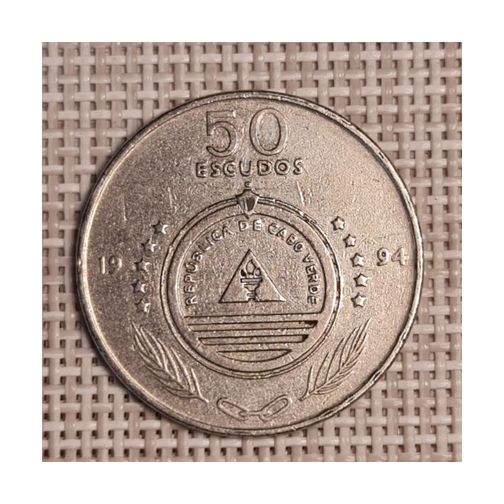 Cape Verde 50 Escudos 1994 "Asteriscus Vogelli" KM-44 VF