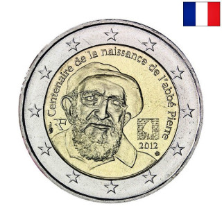 France 2 Euro 2012 "Abbé Pierre" UNC