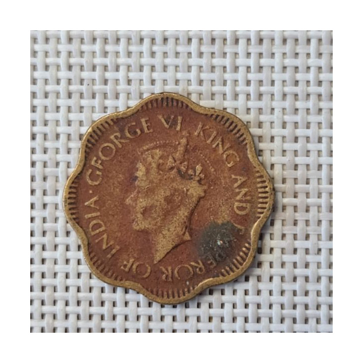Ceylon 10 Cents 1944 KM-118 F