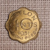 Ceylon 10 Cents 1951 KM-121 UNC