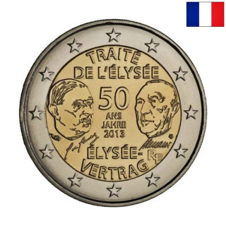 France 2 Euro 2013 "Elysée Treaty" UNC