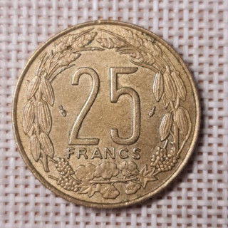 Central Africa (BEAC) 25 Francs 1975 KM-10 VF