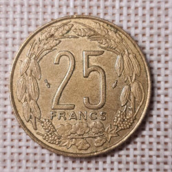 Central Africa (BEAC) 25 Francs 1975 KM-10 VF