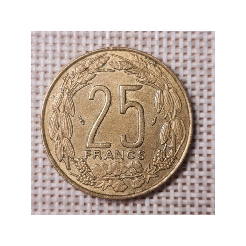 Central Africa (BEAC) 25 Francs 1975 KM-10 VF