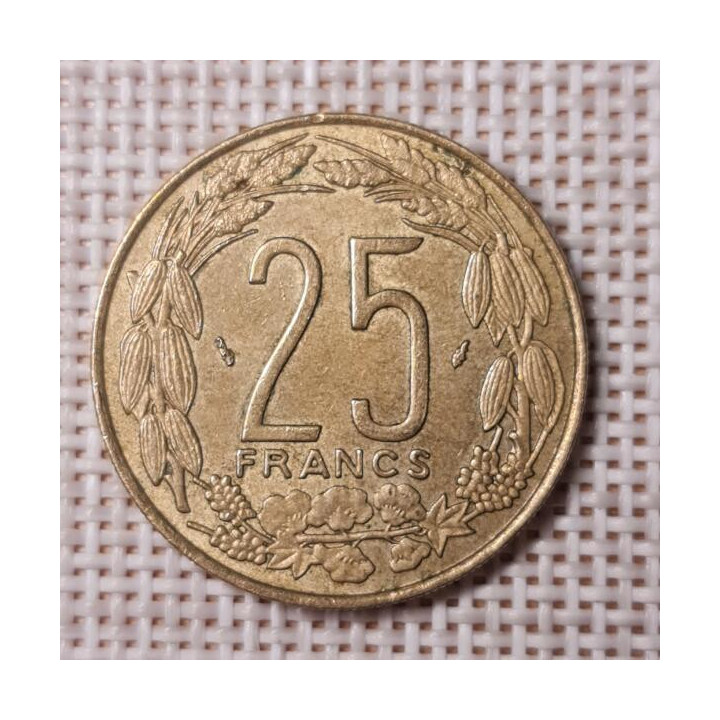 Central Africa (BEAC) 25 Francs 1975 KM-10 VF