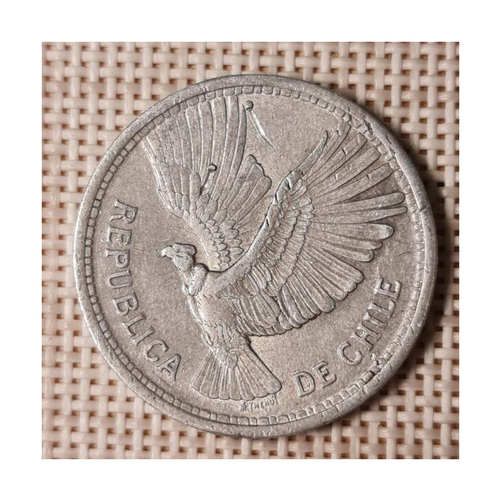 Chile 10 Pesos 1957 KM-181 VF