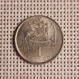 Chile 1 Escudo 1971 KM-197 XF