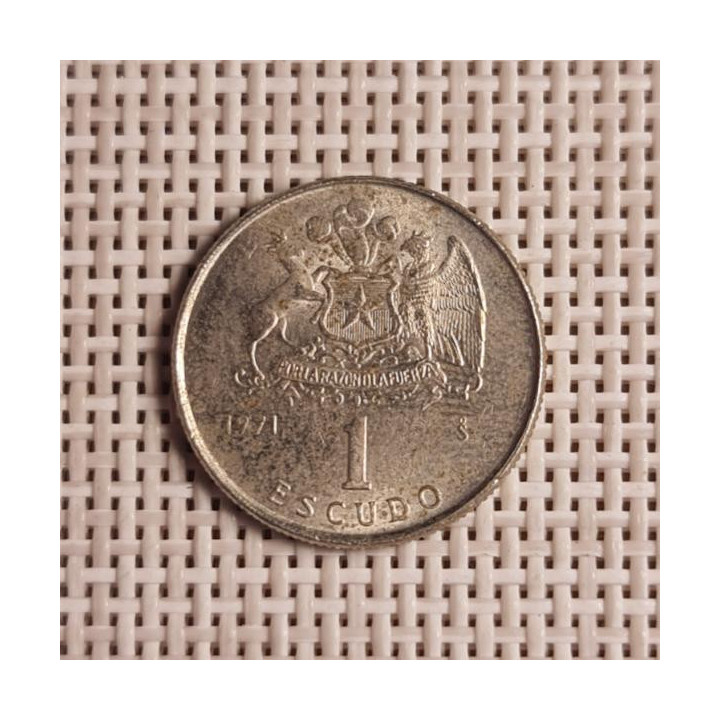Chile 1 Escudo 1971 KM-197 XF