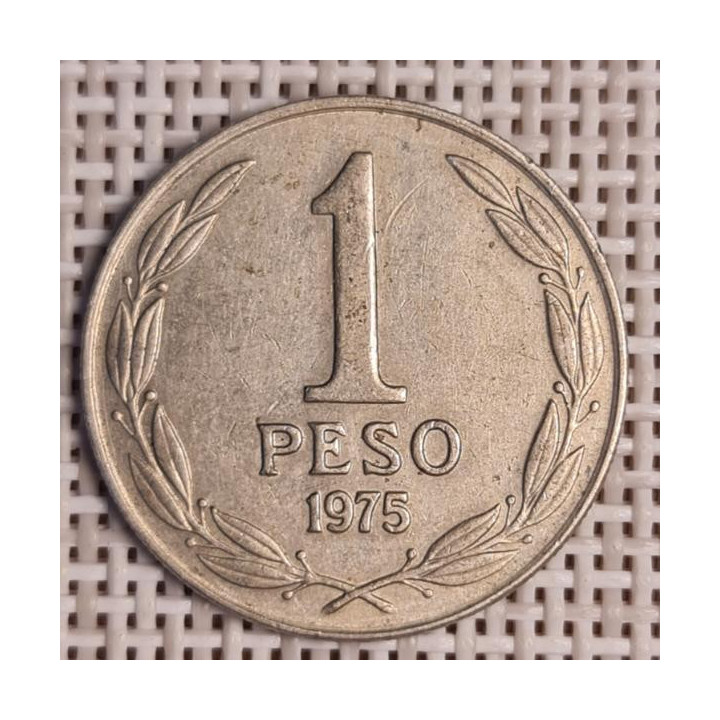 Chile 1 Peso 1975 KM-207 VF