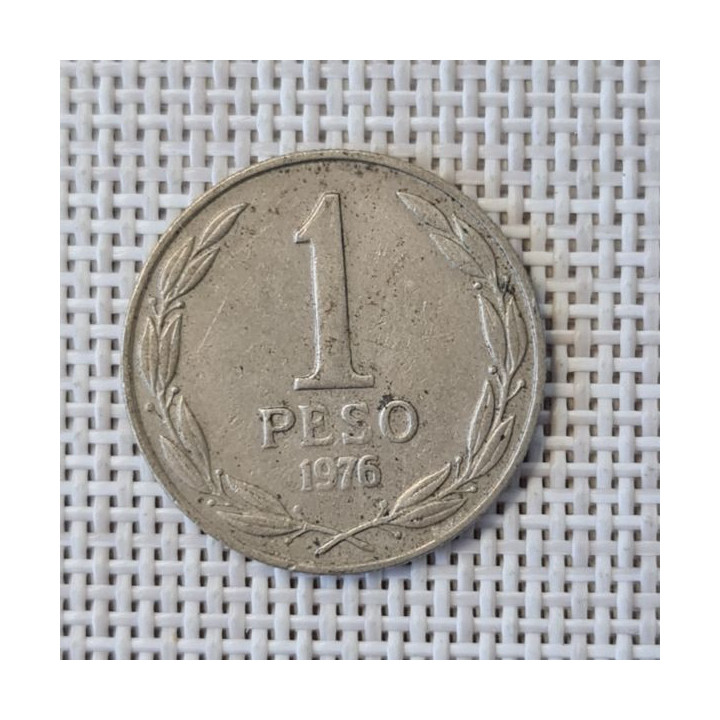 Chile 1 Peso 1976 KM-208 VF