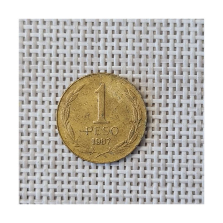 Chile 1 Peso 1987 KM-216 VF