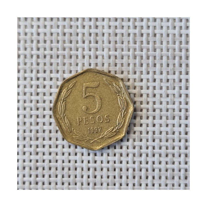 Chile 5 Pesos 1997 KM-232 VF