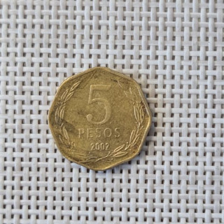Chile 5 Pesos 2002 KM-232 VF