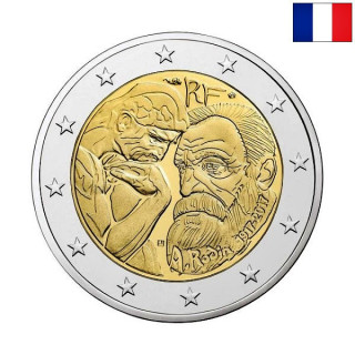 France 2 Euro 2017 "Auguste Rodin" UNC