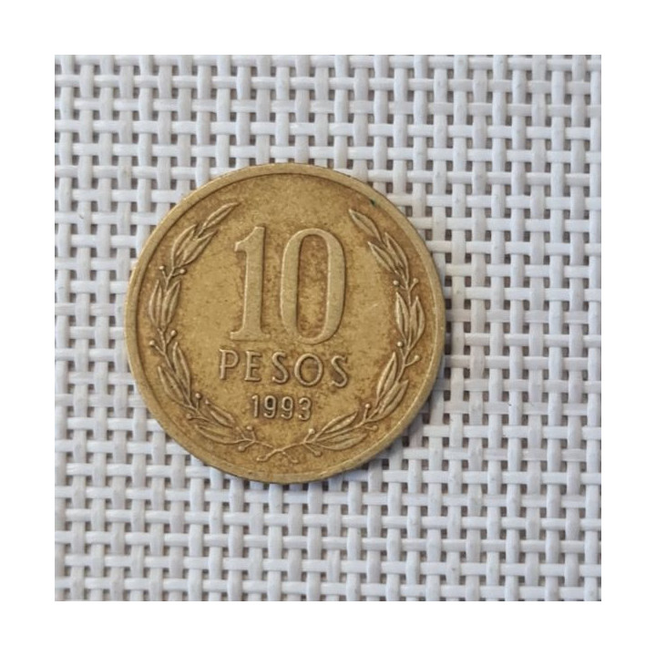 Chile 10 Pesos 1989 KM-218 VF