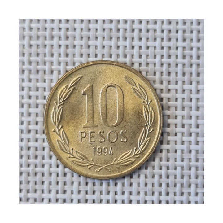 Chile 10 Pesos 1994 KM-228 XF
