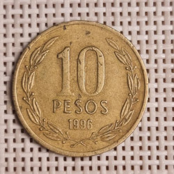 Chile 10 Pesos 1996 KM-228 VF