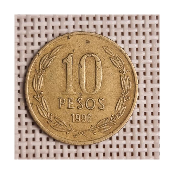 Chile 10 Pesos 1996 KM-228 VF