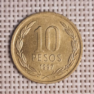 Chile 10 Pesos 1997 KM-228 VF