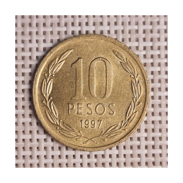 Chile 10 Pesos 1997 KM-228 VF