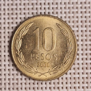 Chile 10 Pesos 2000 KM-228 VF