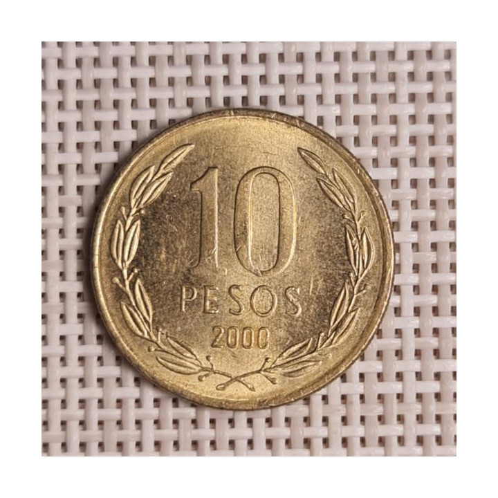 Chile 10 Pesos 2000 KM-228 VF