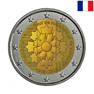 France 2 Euro 2018 "World War" UNC