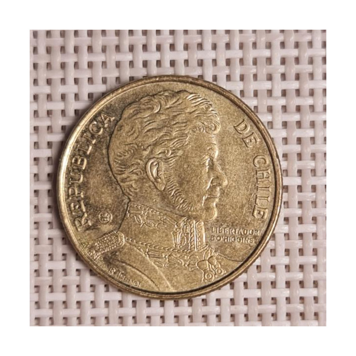 Chile 10 Pesos 2007 KM-228 VF
