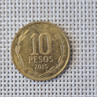 Chile 10 Pesos 2015 KM-228 XF