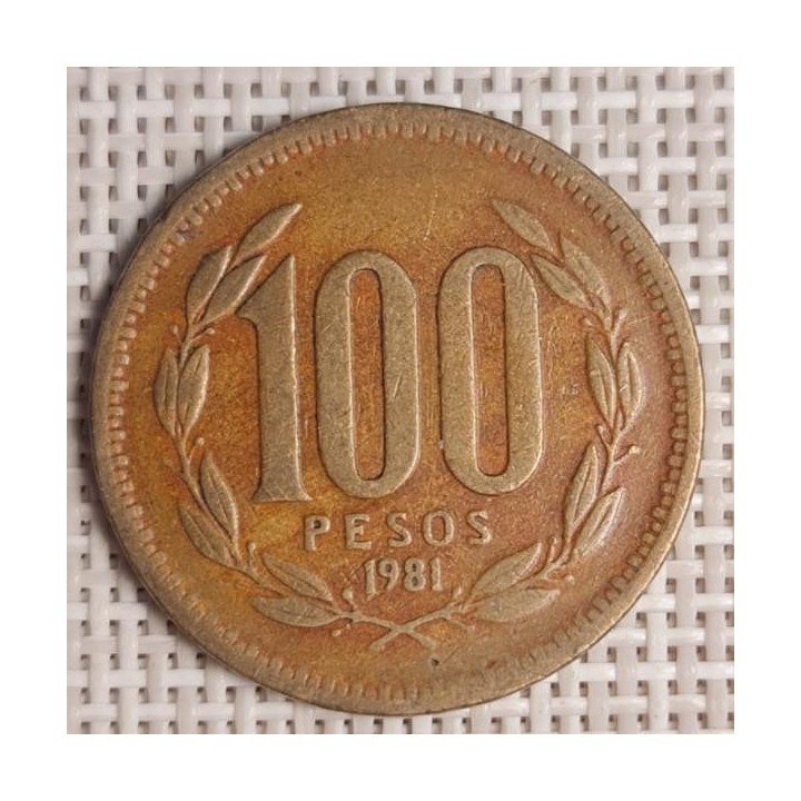 Chile 100 Pesos 1981 KM-226 VF