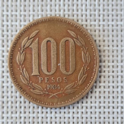Chile 100 Pesos 1984 KM-226 VF