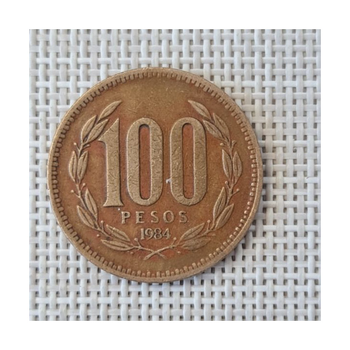 Chile 100 Pesos 1984 KM-226 VF