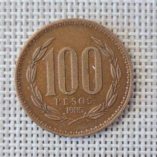 Chile 100 Pesos 1985 KM-226 VF