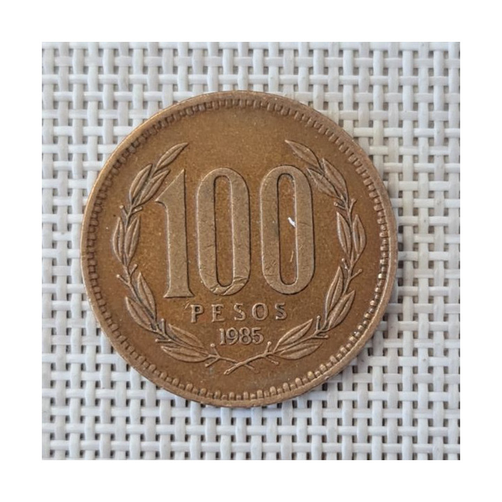Chile 100 Pesos 1985 KM-226 VF