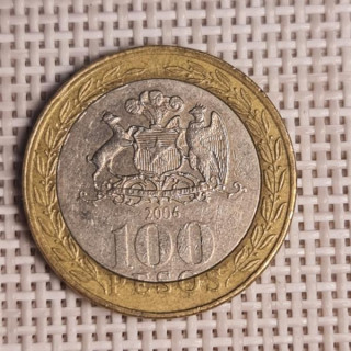 Chile 100 Pesos 2006 KM-236 VF