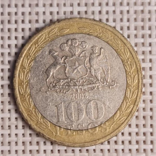 Chile 100 Pesos 2008 KM-236 VF