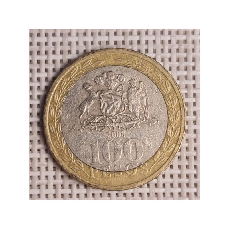 Chile 100 Pesos 2008 KM-236 VF