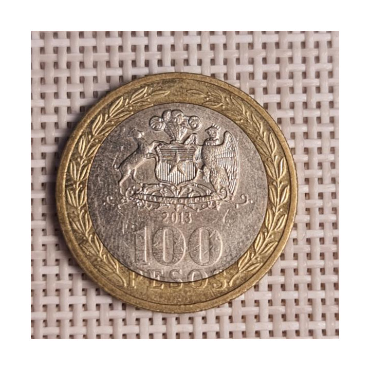 Chile 100 Pesos 2013 KM-236 VF