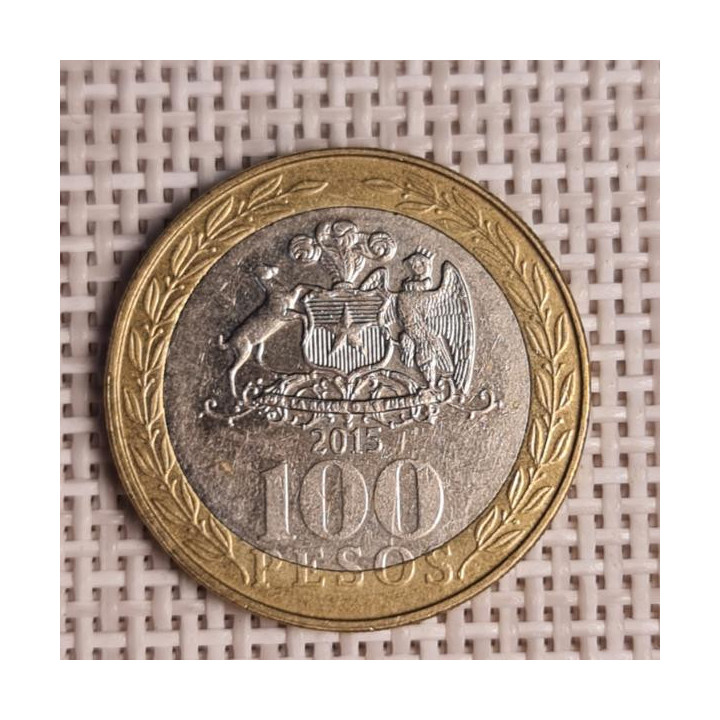 Chile 100 Pesos 2015 KM-236 VF