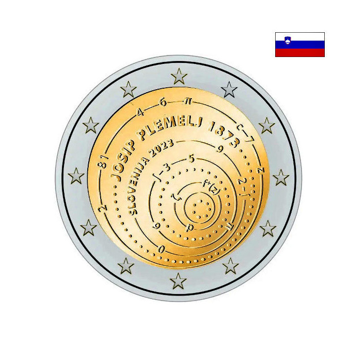 Slovenia 2 Euro 2023 "Josip Plemelj" UNC