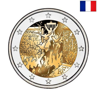 France 2 Euro 2019 "Berlin Wall" UNC