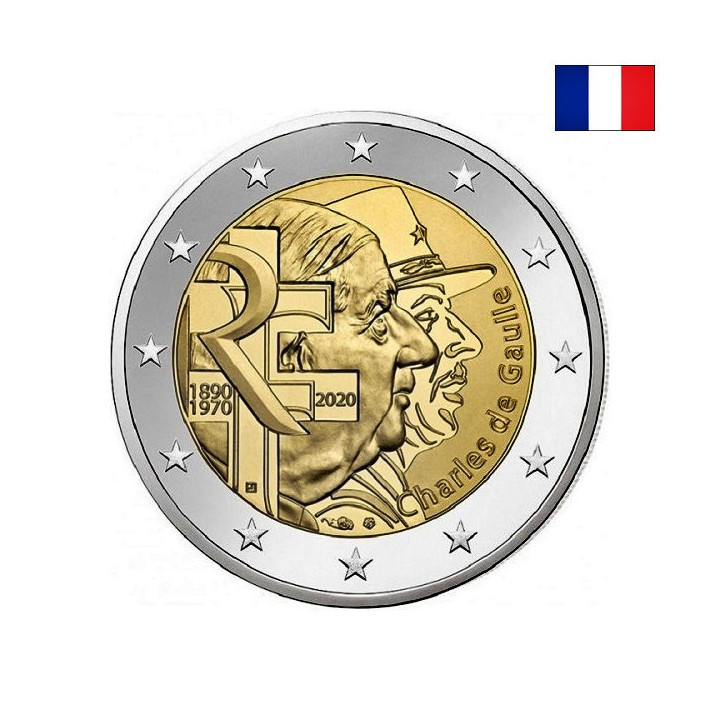France 2 Euro 2020 "Charles de Gaulle" UNC
