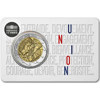 France 2 Euro 2020 "Medical Research" BU (Coin Card Union)