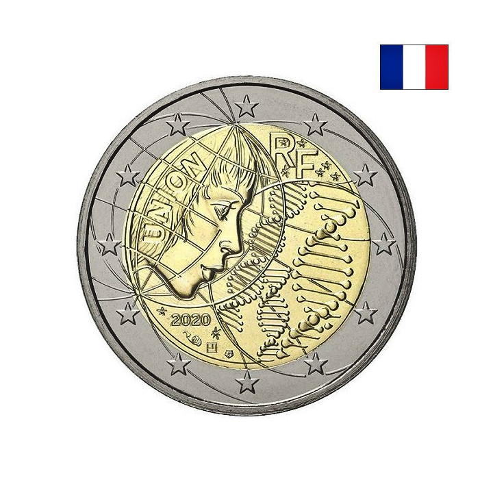 France 2 Euro 2020 "Medical Research" BU (3 x Coin Cards)
