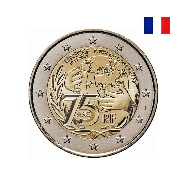 France 2 Euro 2021 "UNICEF" UNC