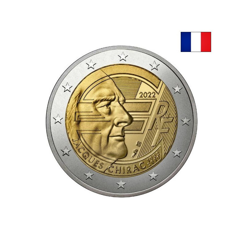 France 2 Euro 2022 "Jacques Chirac" UNC